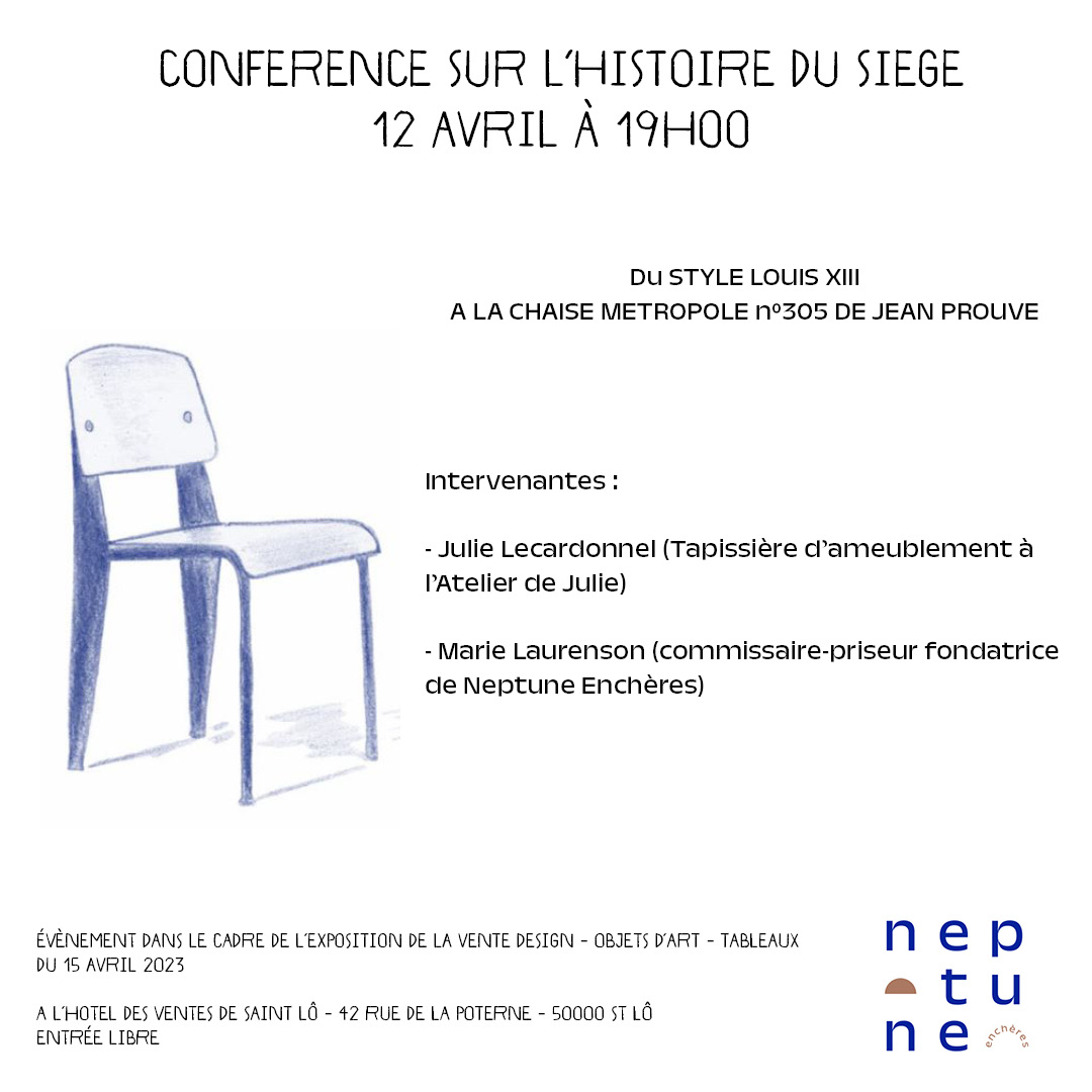 Conférence : Histoire du Siège - Du style Louis XIII à la chaise Métropole n°305 de Jean Prouvé